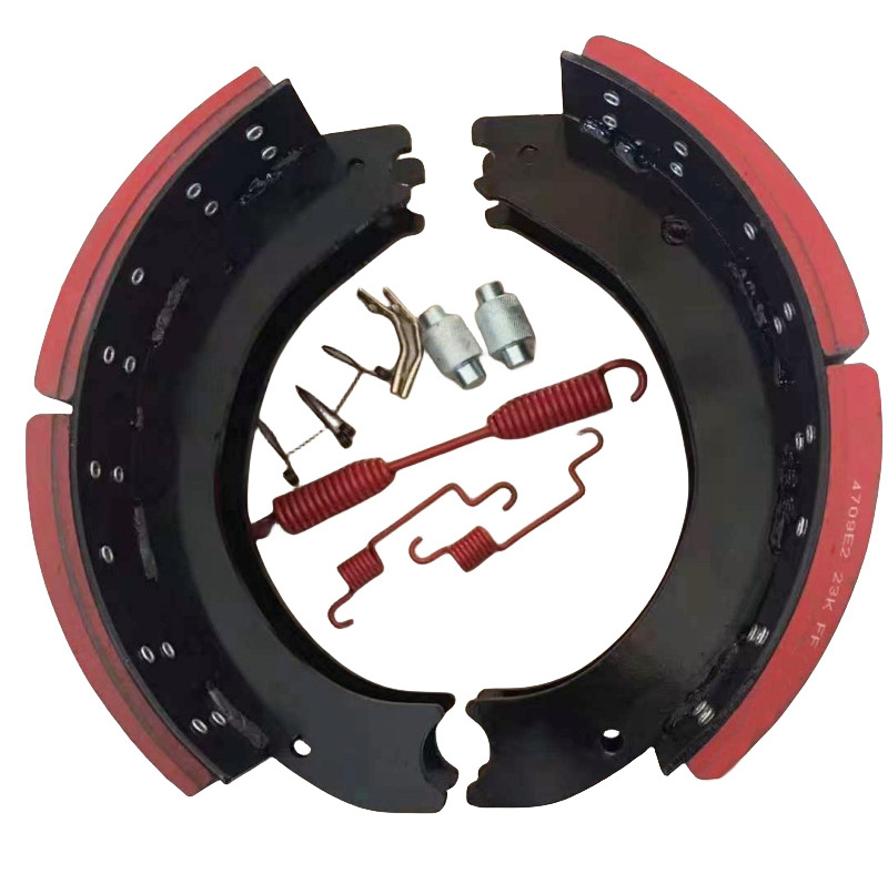 High performance heavy duty truck brake shoe 4709 brake shoe assembly with repair kits for FUWA American Truck Trailers ROCKWELL