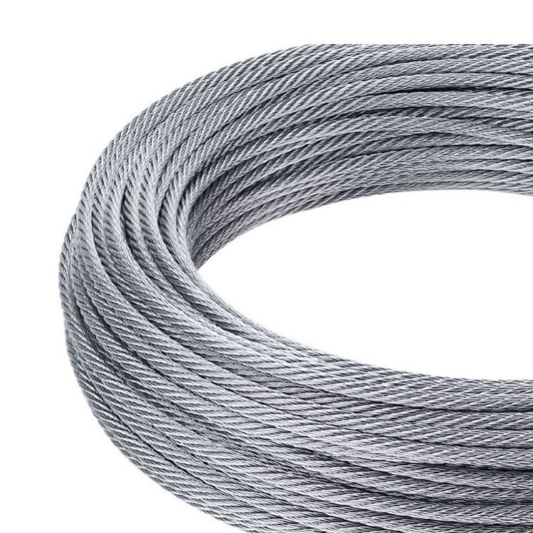 Hot Sell 1/4 Wire Galvanized Steel Rope 7X19