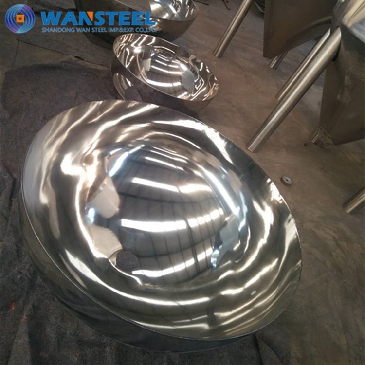 Stainless steel hollow metal half spheres q235 hemispherical head for water tanks