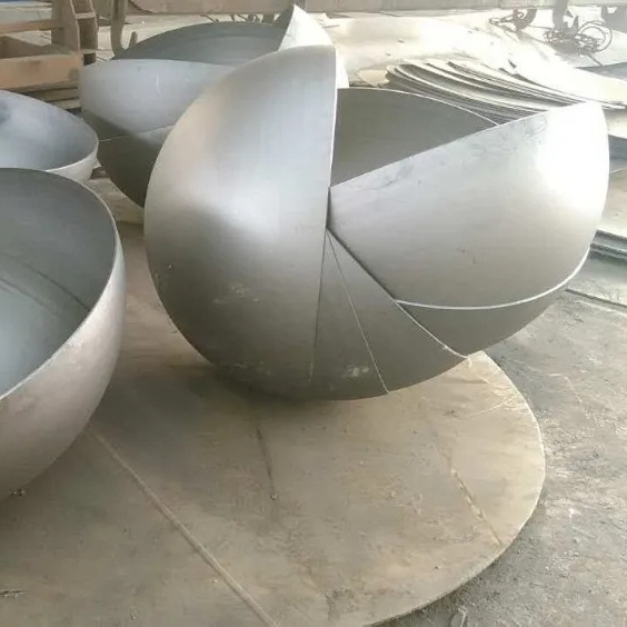 Stainless steel hollow metal half spheres q235 hemispherical head for water tanks