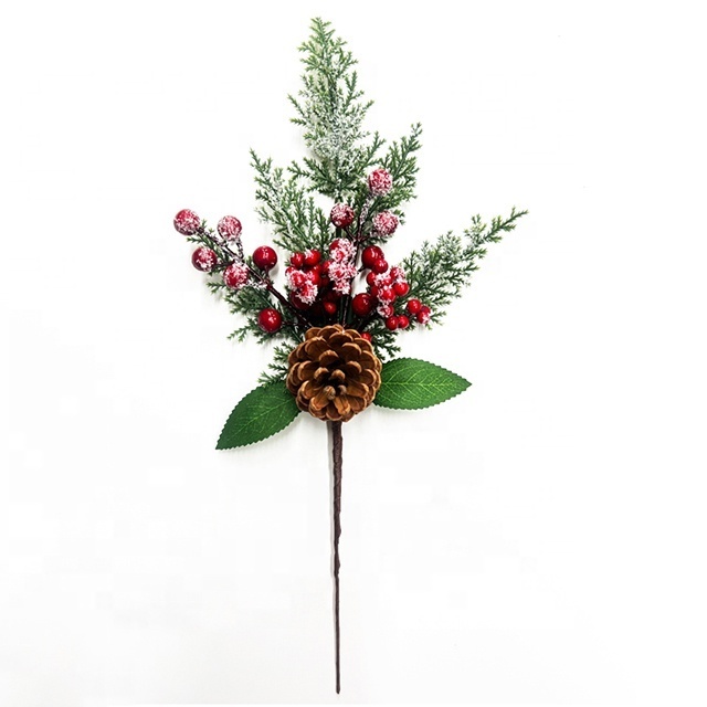 Branches Tree Flowers Branch Festival Spray Indoor Decoration Sequin Pick Sprays Pine And Christmas Floral Picks