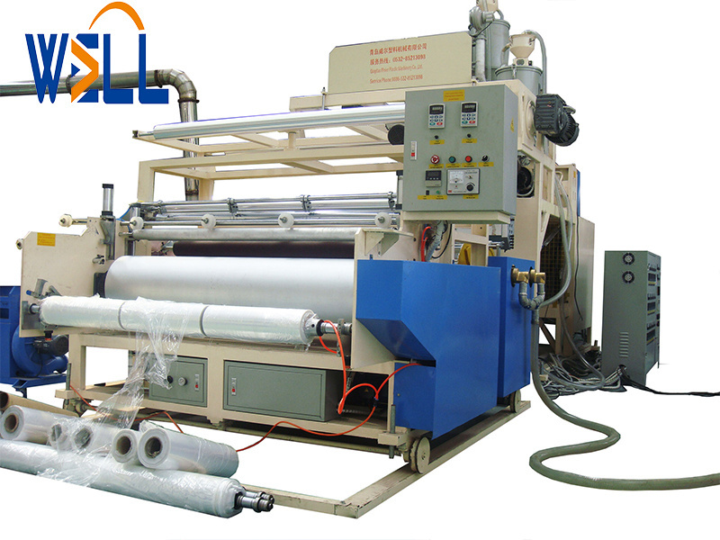 Factory Supplier 3 layers 1000mm lldpe stretch film making machine pallet wrap film extruders production line