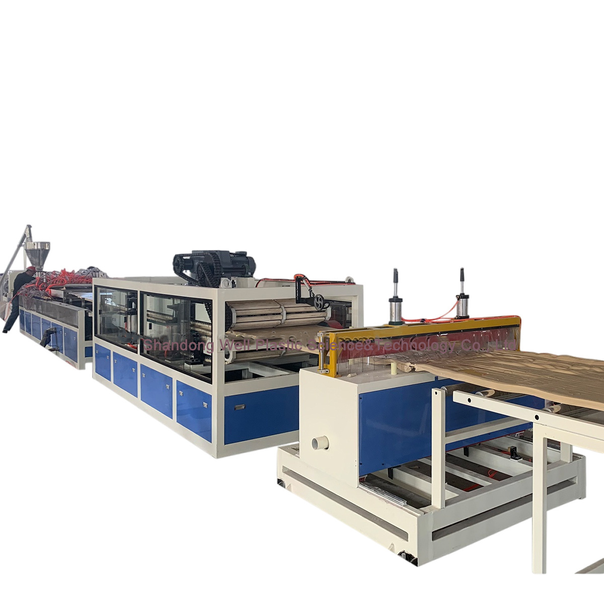 Turnkey Project PVC Door Panel Board Profile Extruder Production Line Wood Plastic Composite WPC Making Machine