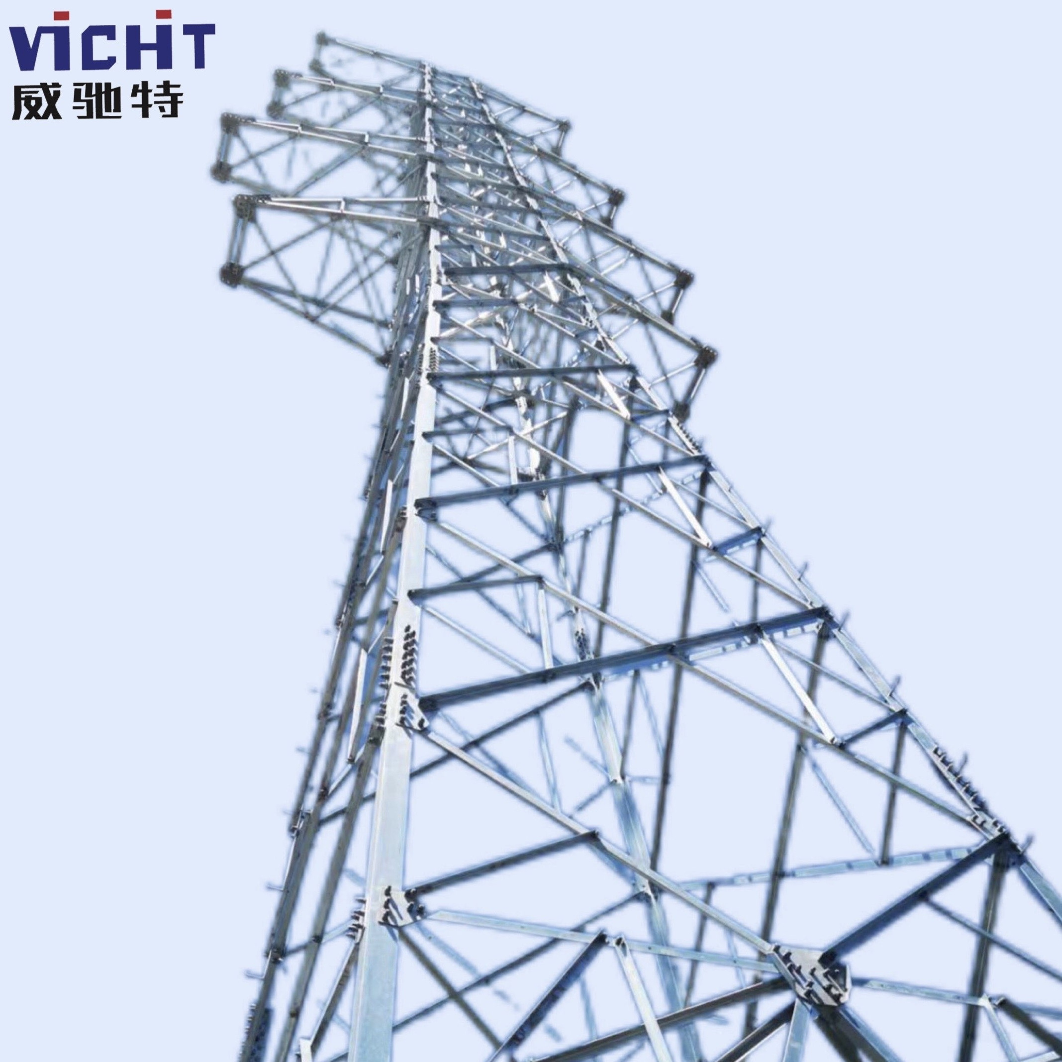 Power tower ot Dip Galvanized Steel Electricity Power Line Electric Transmission Towers Galvanized Lattice Steel Tower