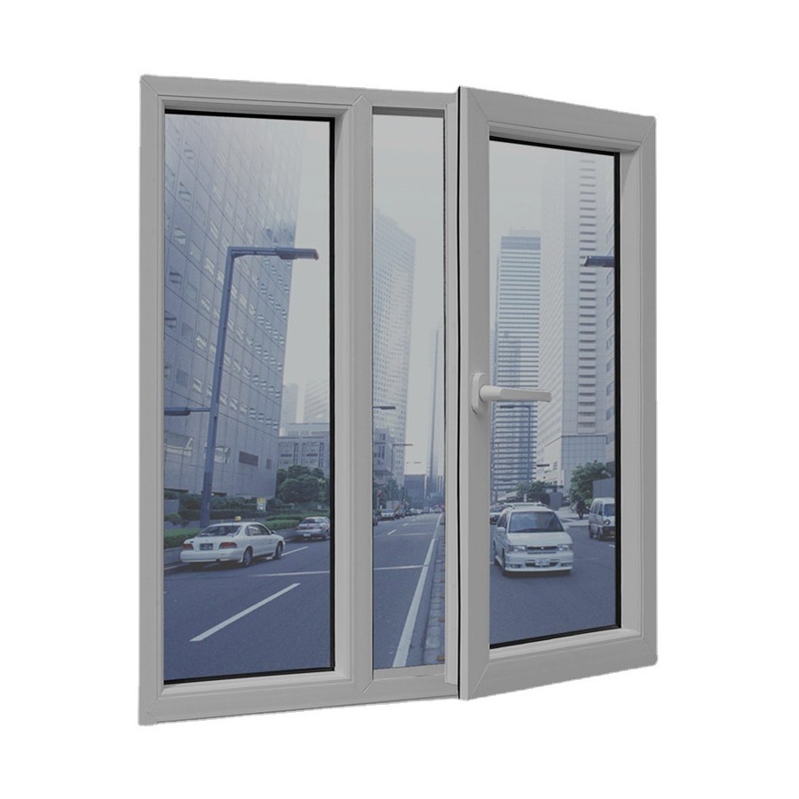 customization European design UPVC windows double glazing swing PVC casement window