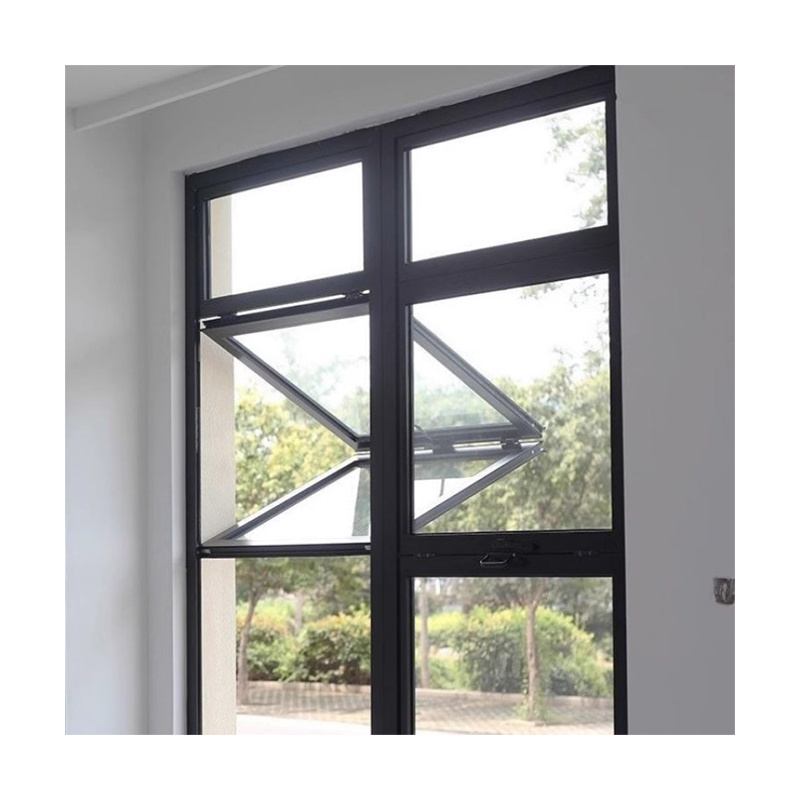 customization aluminum accordion casement window double tempered glass living room folding window