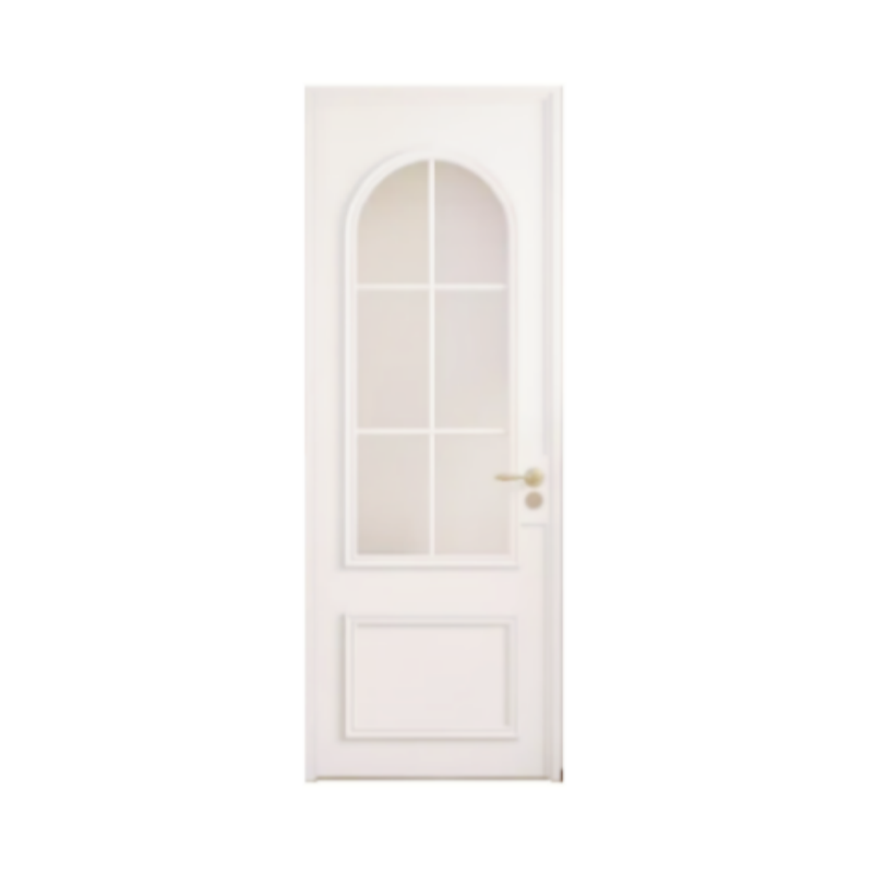 China High Quality wooden glass door designs for main door prehung solid wood and glass exterior door