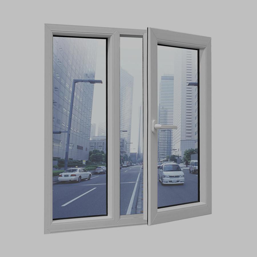 customization European design UPVC windows double glazing swing PVC casement window