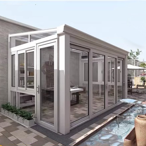 Alauminum Materials Structure model sun room glass house Customized Awning Glass garden House Sunroom Manufacturer