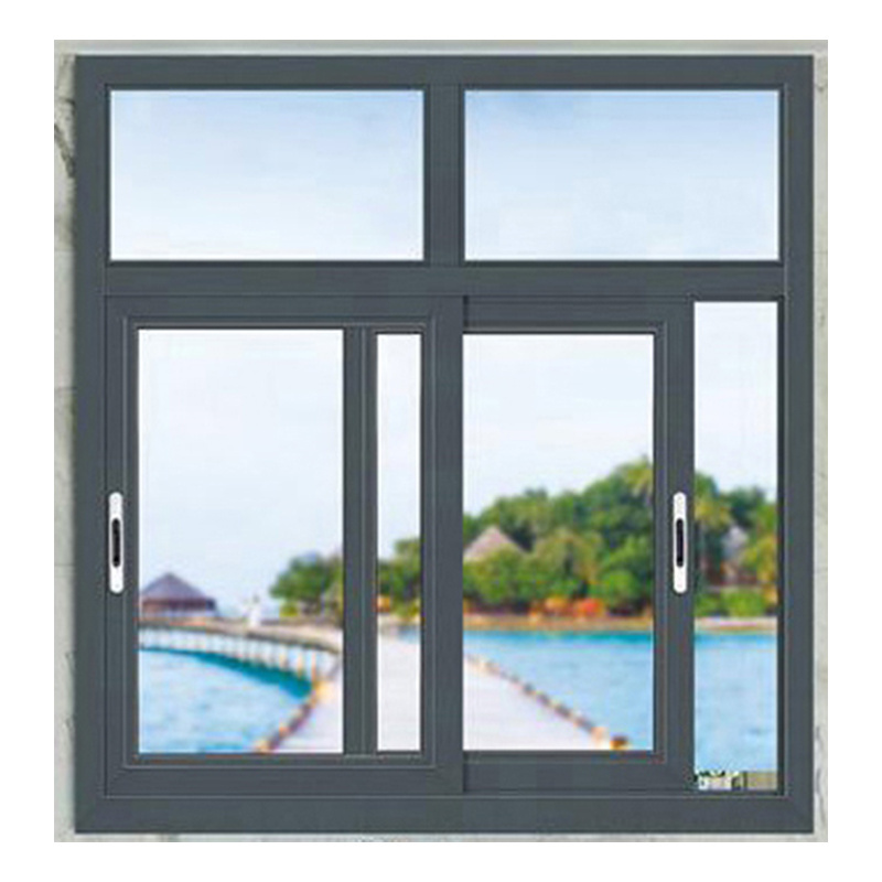 Modern design energy conservation  hurricane aluminum sliding window Sunshade heat insulation sound insulation sliding window