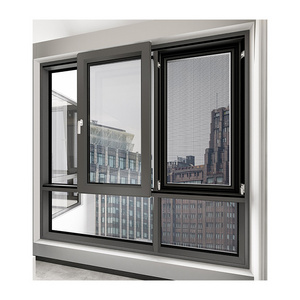 Modern design energy conservation  hurricane aluminum sliding window Sunshade heat insulation sound insulation sliding window