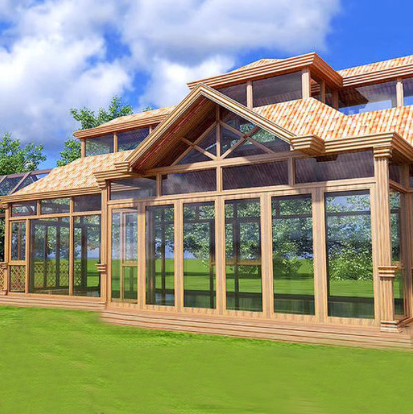 Alauminum Materials Structure model sun room glass house Customized Awning Glass garden House Sunroom Manufacturer