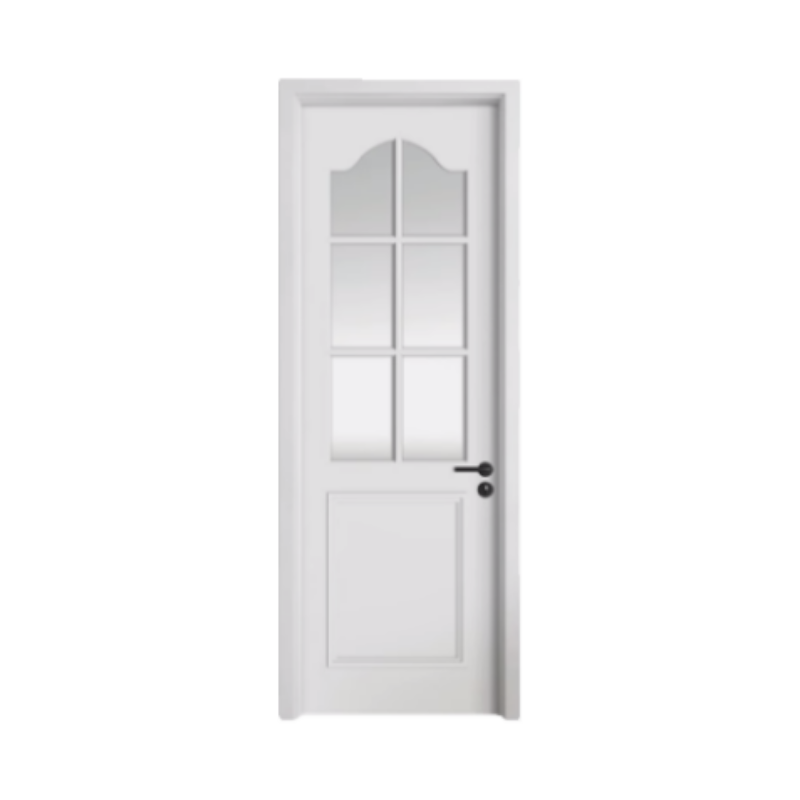 China High Quality wooden glass door designs for main door prehung solid wood and glass exterior door