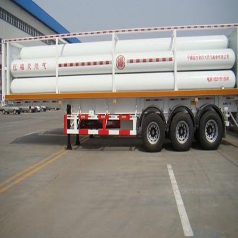 Best Selling Recommend Transporting Storage CngGas Cylinder Tube Tanker Container Tank Semi Trailer semi truck With Factory sale