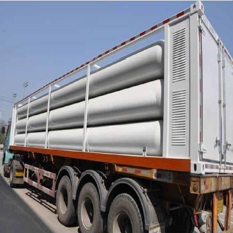 Best Selling Recommend Transporting Storage CngGas Cylinder Tube Tanker Container Tank Semi Trailer semi truck With Factory sale