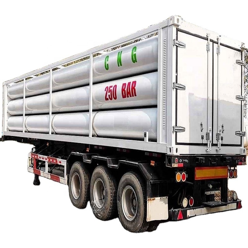 Best Selling Recommend Transporting Storage CngGas Cylinder Tube Tanker Container Tank Semi Trailer semi truck With Factory sale