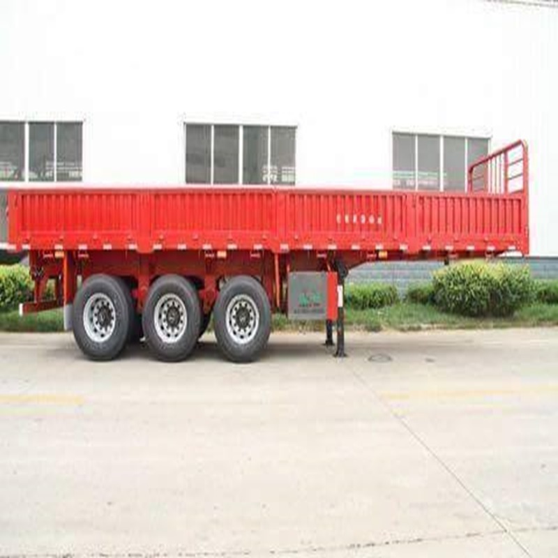 Used Car Tri-axle forty foot trailer 50 tonne 20ft 40ft 50ft 53ft container chassis flatbed semi-trailer trailer