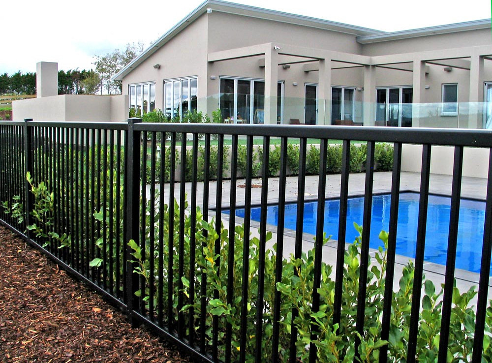 Outdoor Aluminium Garden Fencing Prices Aluminium Post Slat Fence Panels Privacy Aluminium Fence With Horizontal Slats