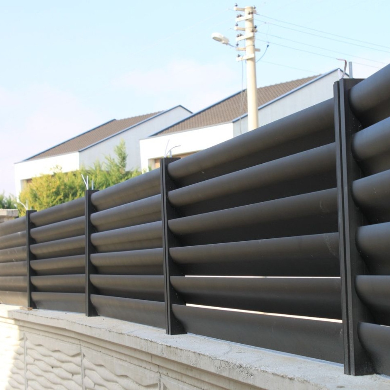 3d Ventilation Customized Fixation Decorative Metal Fence Panels Aluminum Fence Slat Panels