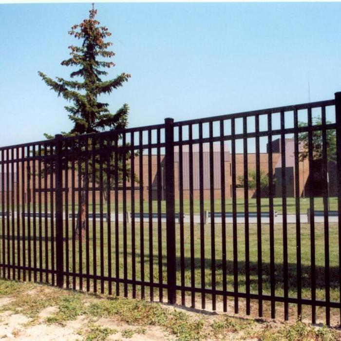 Garden Farm Powder Coated Square Hollow T Aluminum Wooden Metal Fence Post For Fence