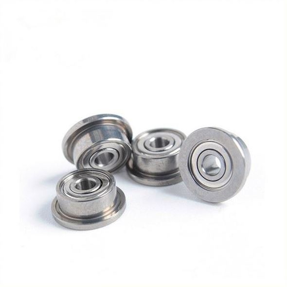 F604 flange bearing ZZ 2RS high speed low noise embroidery machine atomizer with rib bearing F604