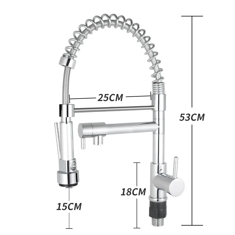 Factory Directly Supply Wall Deck-Mounted Luxury Bridge Kitchen Faucets