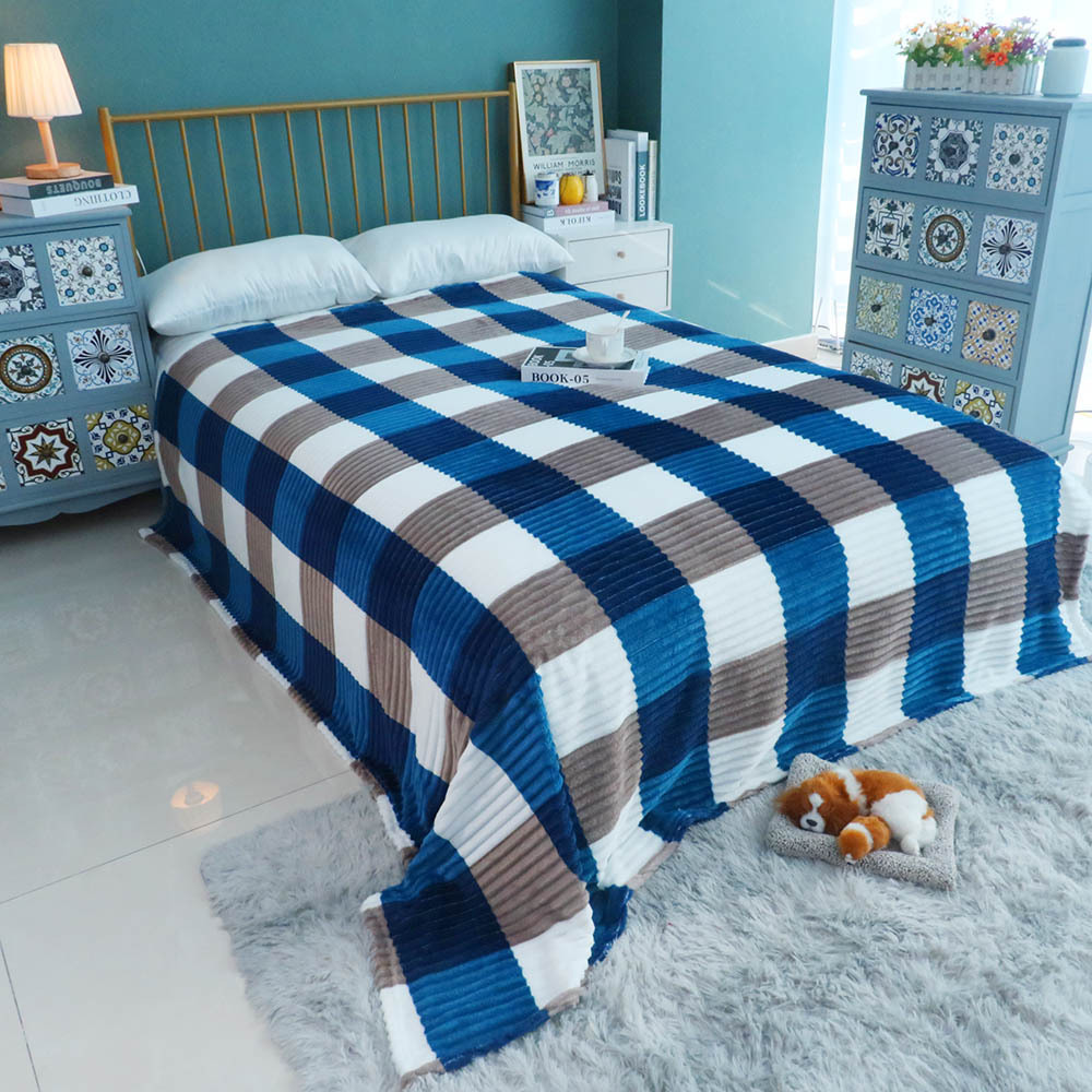 Hot selling Good quality Skin-friendly Low price Chinese factory spanish flannel blanket custom