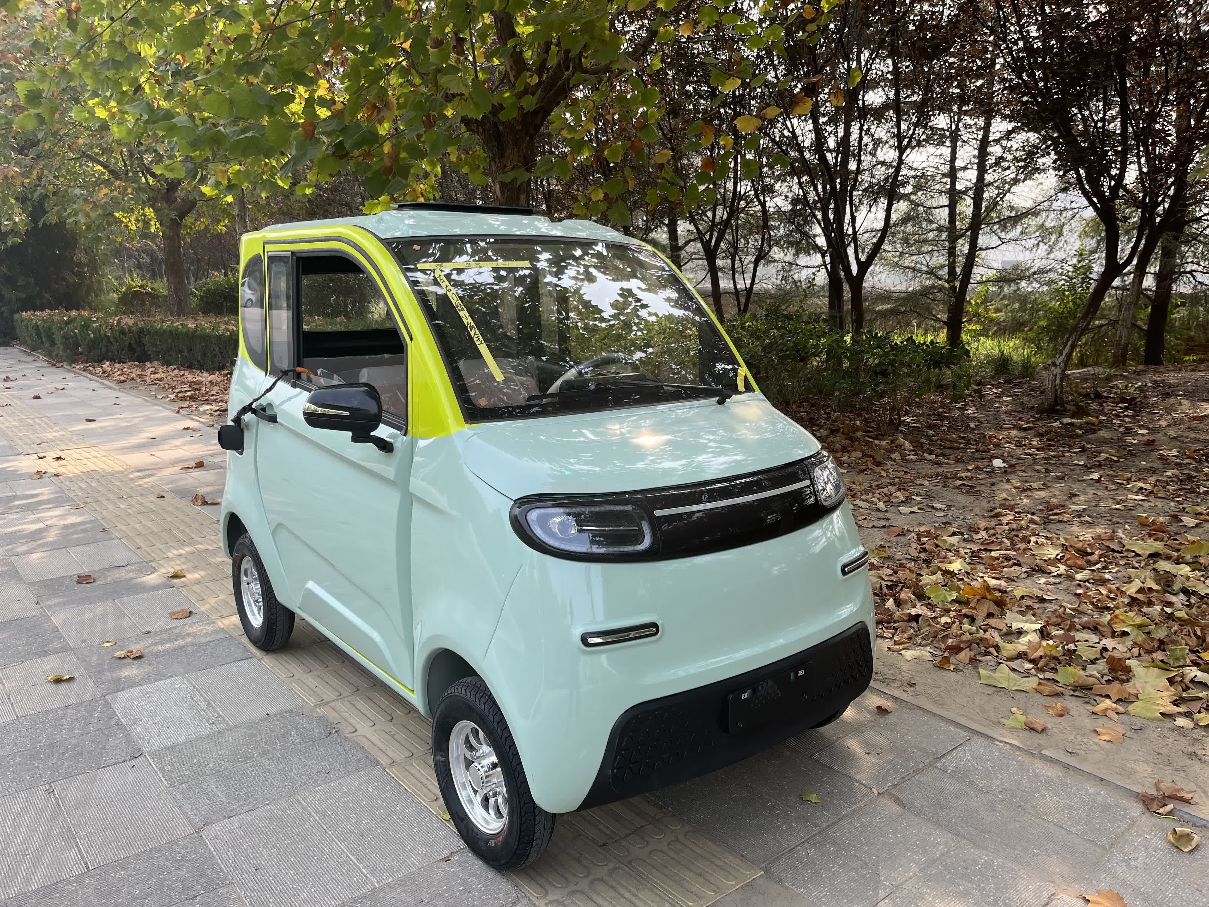 Small 4 Wheel Best Price China 4 Seats Electric Scooter With Air Condition Electric Car Chang Li 4 Doors 4 Seats Popular