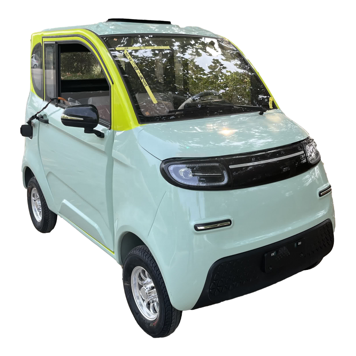 Small 4 Wheel Best Price China 4 Seats Electric Scooter With Air Condition Electric Car Chang Li 4 Doors 4 Seats Popular