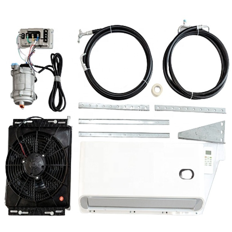 24v electric ac kit micro dc aircon 12v truck air conditioner for car