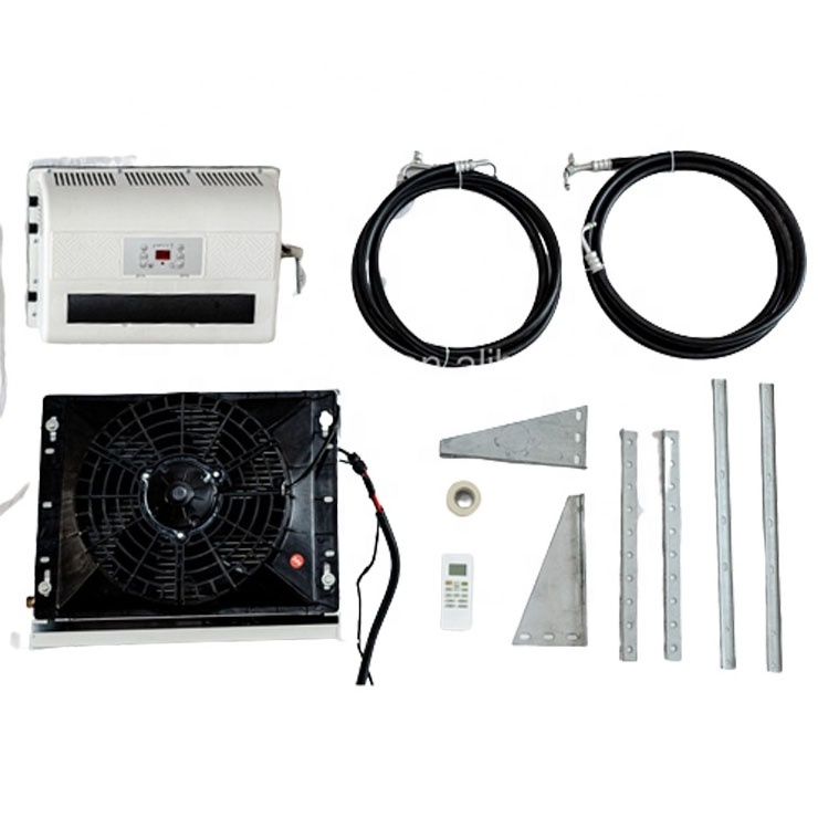 24v electric ac kit micro dc aircon 12v truck air conditioner for car