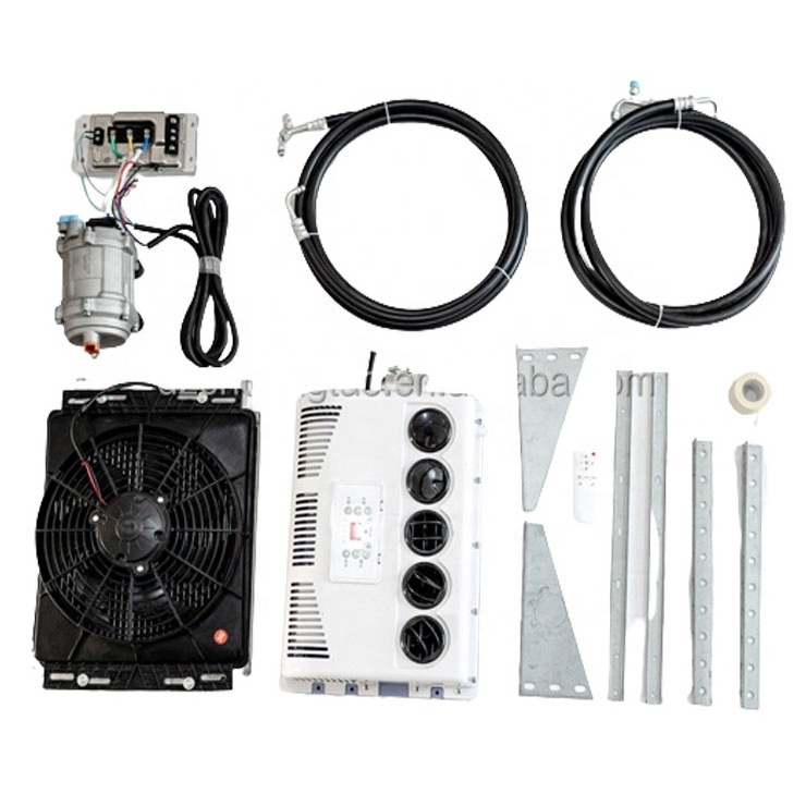 Universal 12V A/C under dash ac unit with electric compressor car air conditioning kit for Volkswagen Beetle classic cars