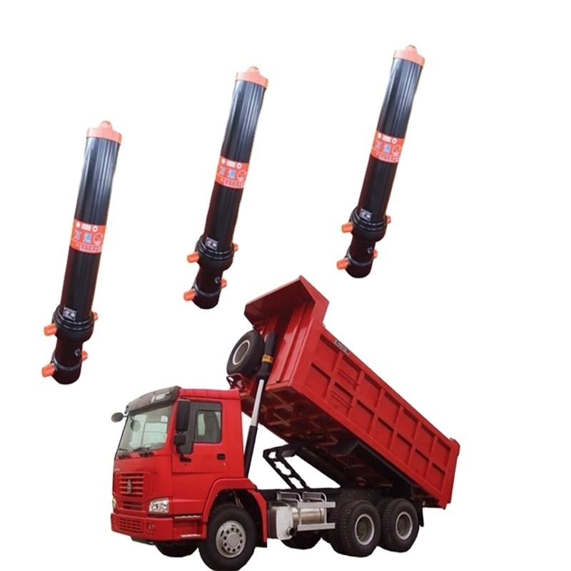 3 Stages Telescopic Truck Lift Hydraulic Oil Cylinders