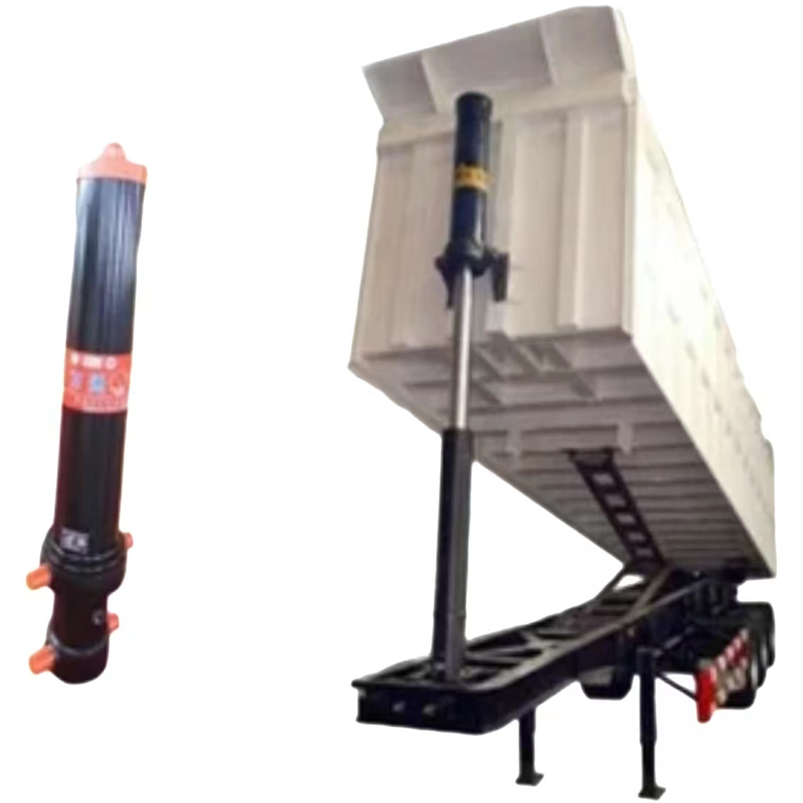 3 Stages Telescopic Truck Lift Hydraulic Oil Cylinders