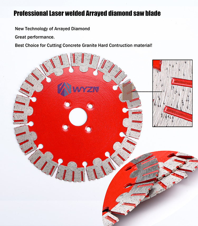 125mm dry cutting small professional segmented diamond saw blade for wall concrete  & masonry cut