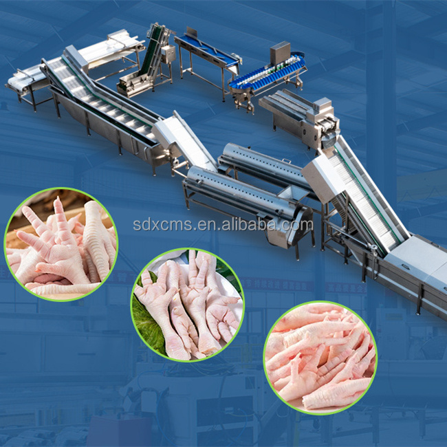 2024 shanghai slaughtering production meat overhead conveyor 1000/hour chicken slaughter line