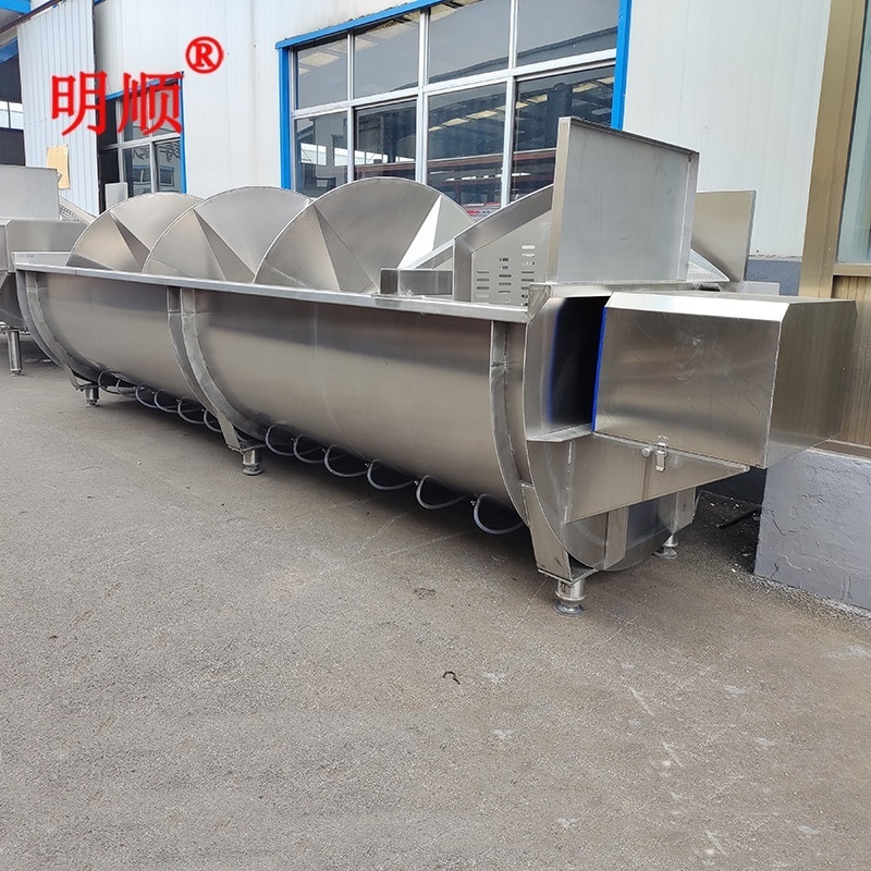 Spin Chiller Slaughtering Abattoir Chicken Equipment Poultry Spiral Chiller Pre-Cooling Machine