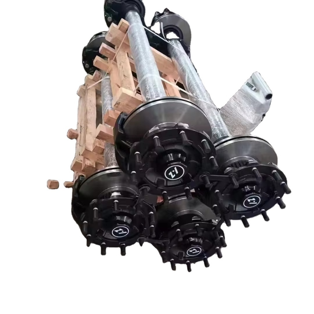 New American-Type Axles 3-Axle Semi Trailer Parts with Trailer Air Bag Suspension Truck and Trailer Parts