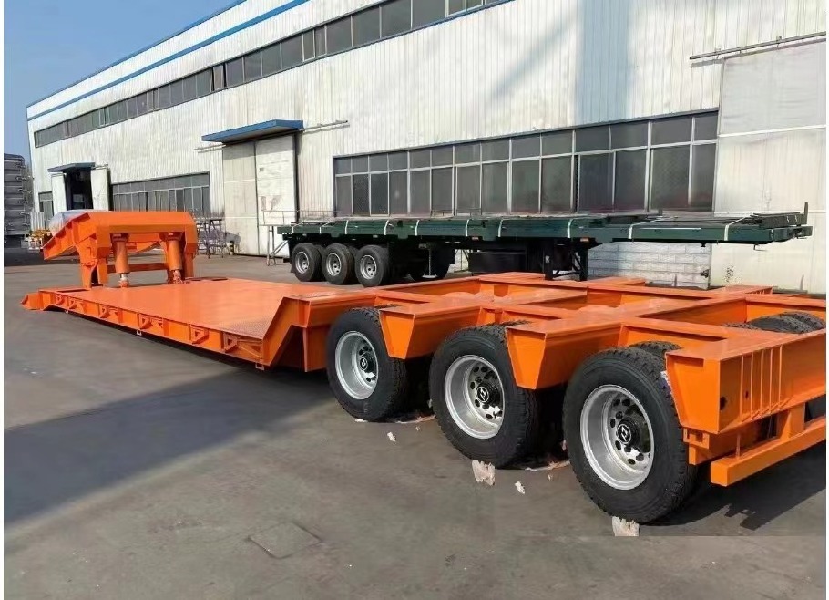 Fast Delivery Excellent excavator semitrailer car transport semi-trailer tandem side dump semi-trailer