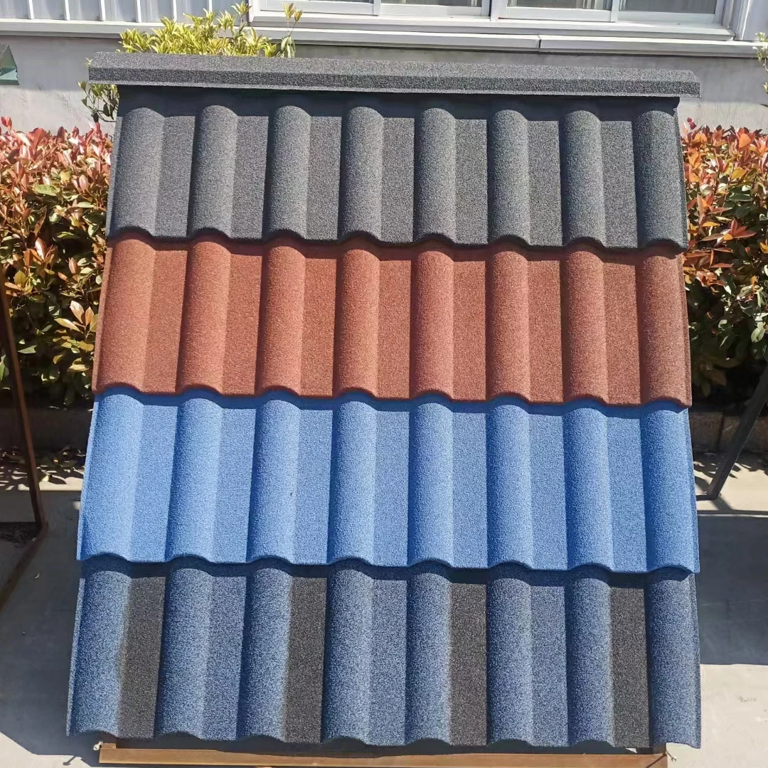 high quality metal tiles stone customized roof sheet colorful stone coated roof tiles 0.35mm thickness