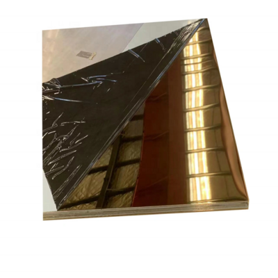 Factory Wholesale Ss Color Plate 8K Wall Gold Mirror 201 202 304 316 430 Decorative Stainless Steel Sheet