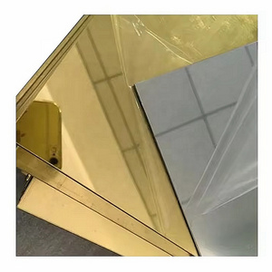 Mirror Color Sheet Gold Plated Rose Gold Colored 316 Gold Plated Stainless Steel Sheet 304 Polishing Stainless Steel