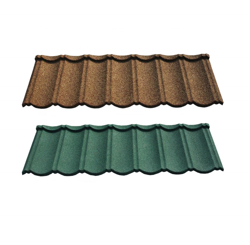 high quality metal tiles stone customized roof sheet colorful stone coated roof tiles 0.35mm thickness