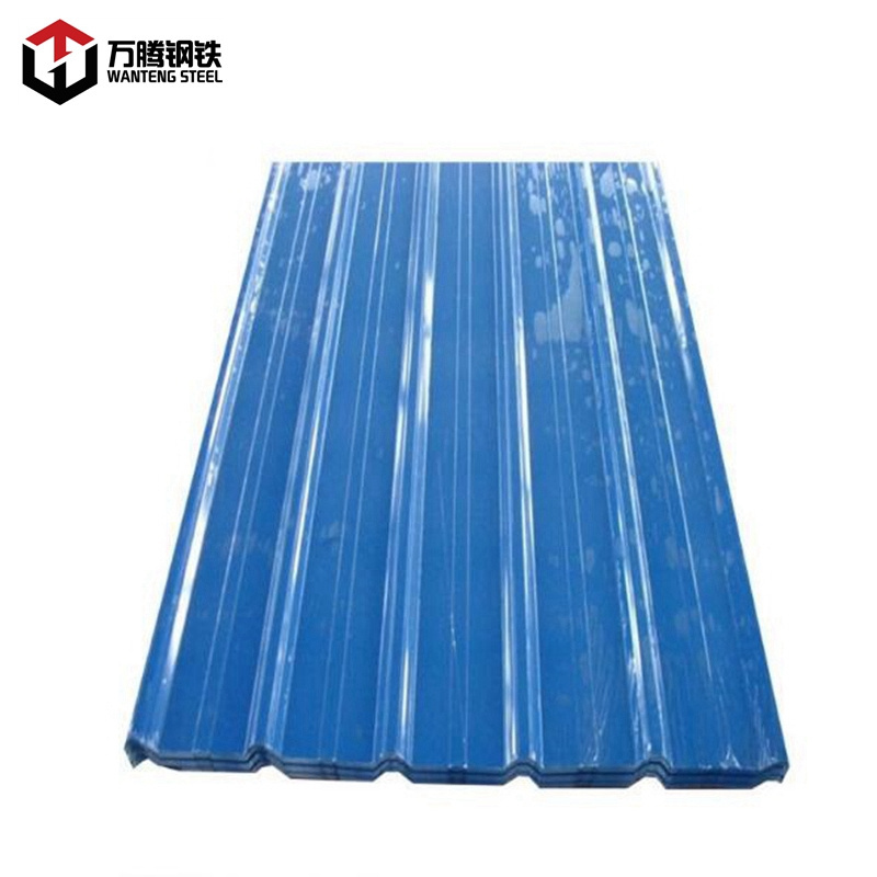 18 gauge 0.8 mm thick GI corrugated steel roofing sheet price per pc