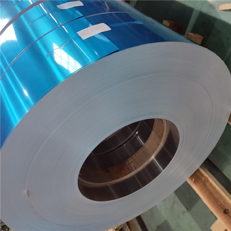 Aluminum Foil 1235 Aluminum Foil Alloy 8011 H24 Blue Color Hydrophilic Aluminium Foil Jumbo Roll