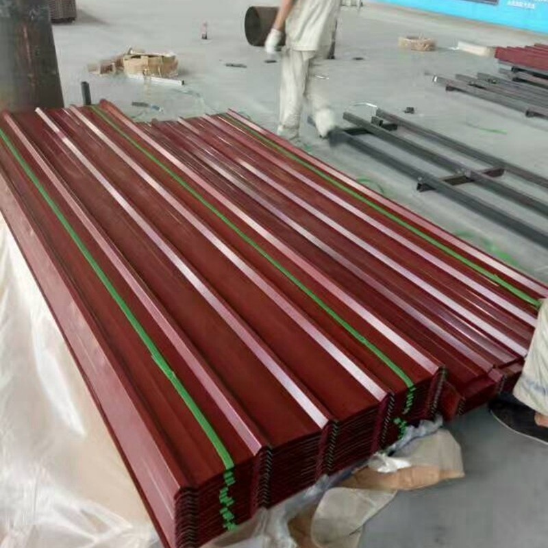 Roofing iron sheets 0.5 mm thick galvanized weight blue colour black standing seam roof sheets