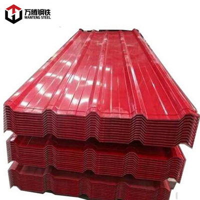 18 gauge 0.8 mm thick GI corrugated steel roofing sheet price per pc