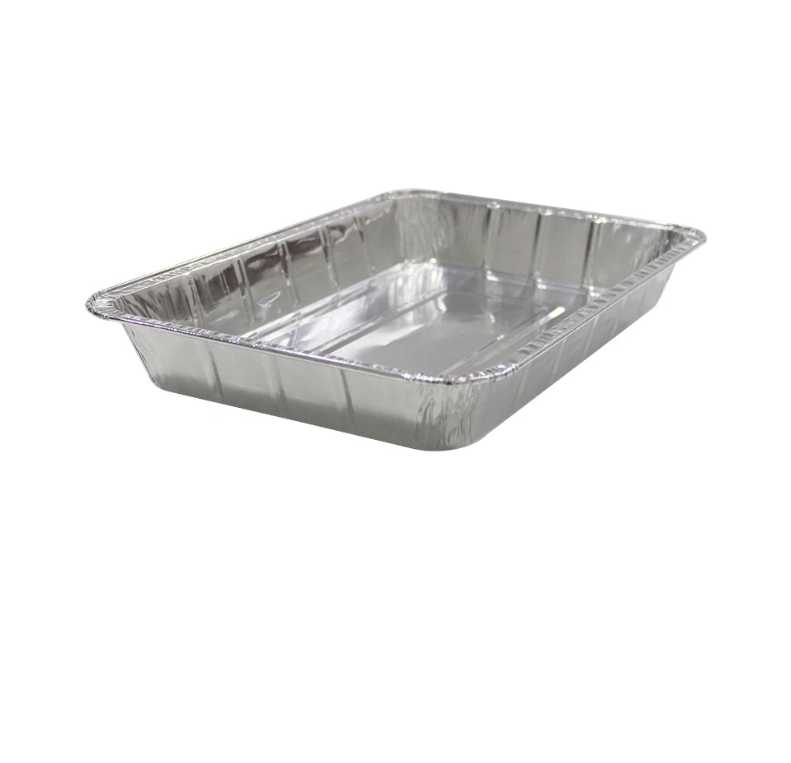 8011 Disposable Tin Foil Baking Pan/Trays with lids Barbecue Box Takeaway Aluminum Foil Tableware