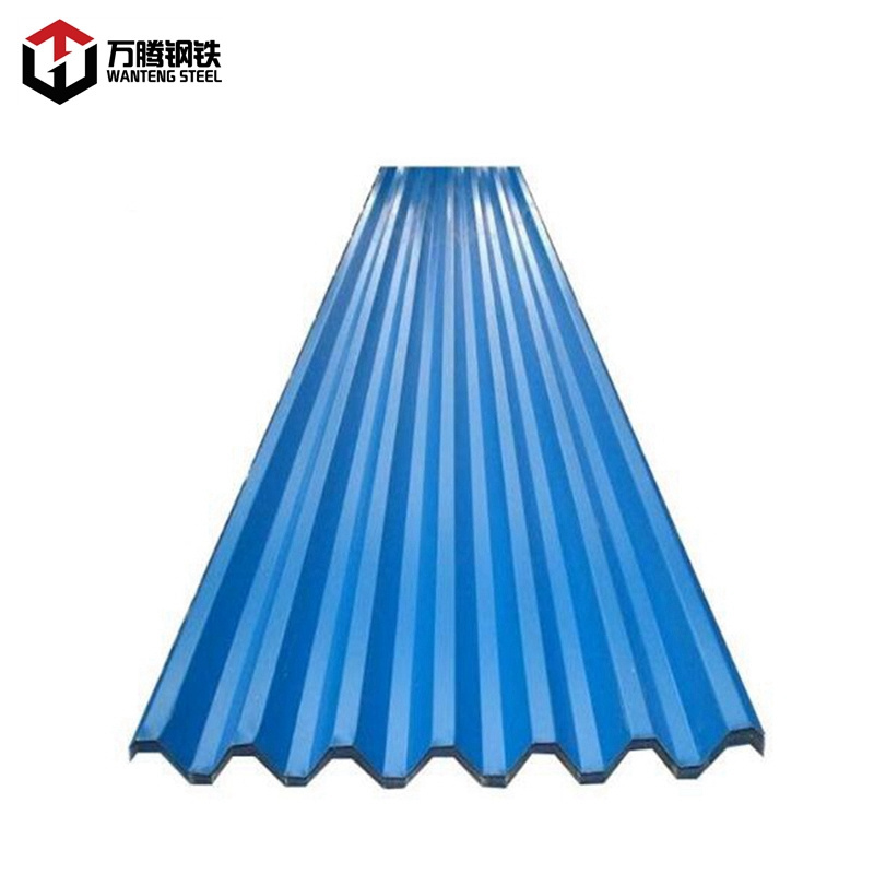 18 gauge 0.8 mm thick GI corrugated steel roofing sheet price per pc