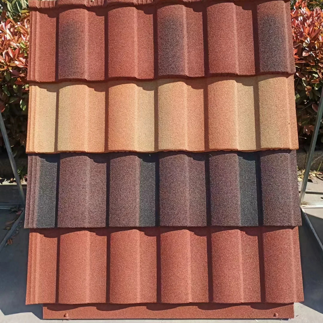 high quality metal tiles stone customized roof sheet colorful stone coated roof tiles 0.35mm thickness